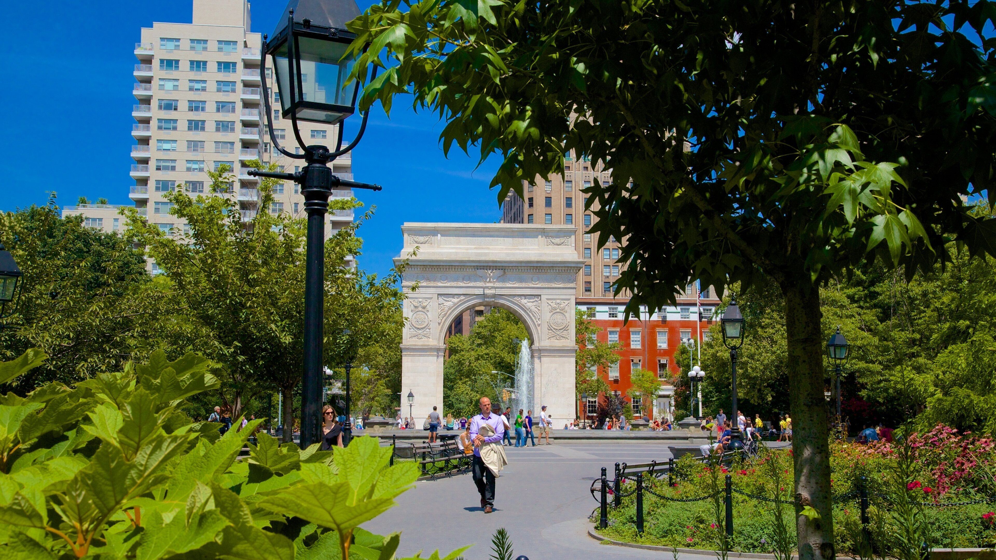 Washington Square Park which includes a park
