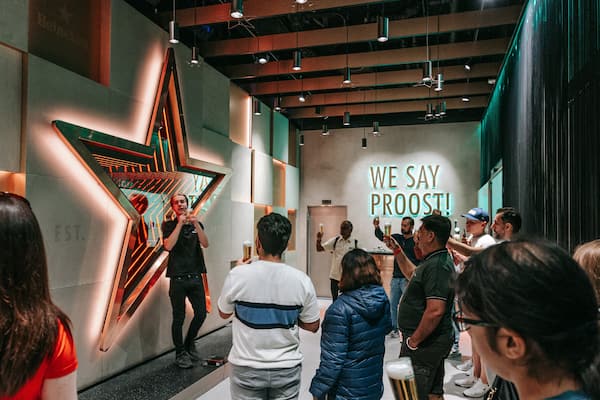 Heineken Experience which includes interior views as well as an individual male