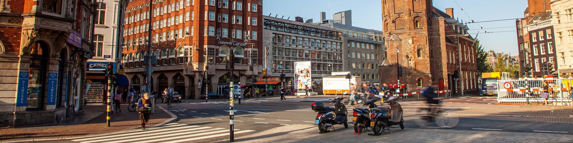 Old Town Amsterdam showing a city and heritage architecture