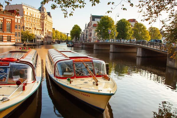 Muntplein featuring a bay or harbor, a bridge and a river or creek