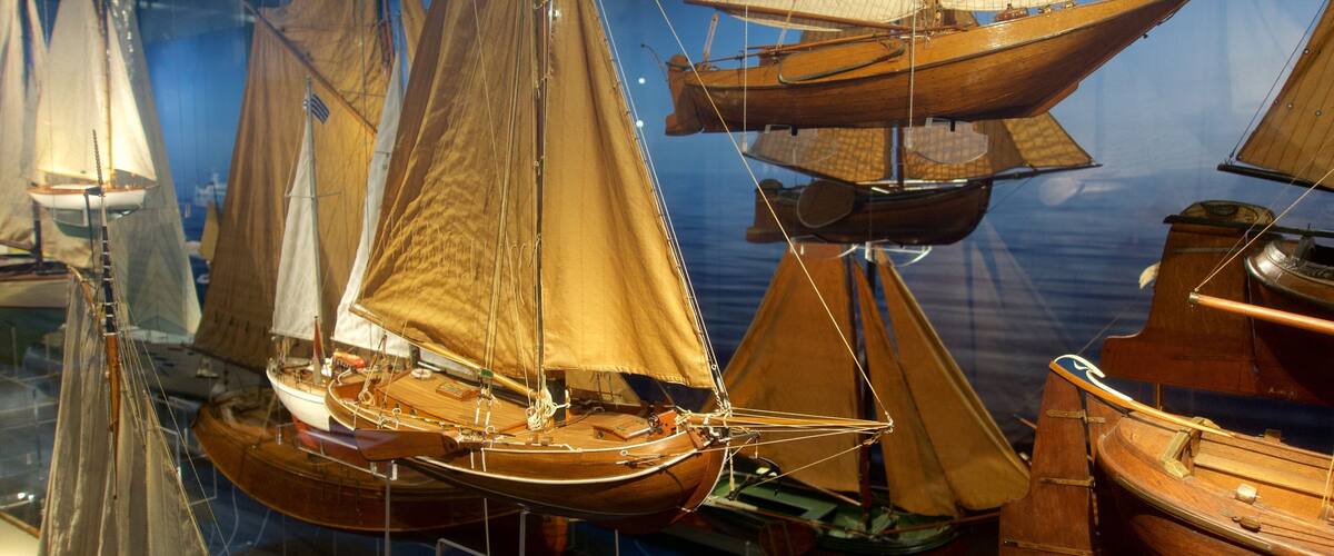 Sjöhistoriska museet som visar interiörer