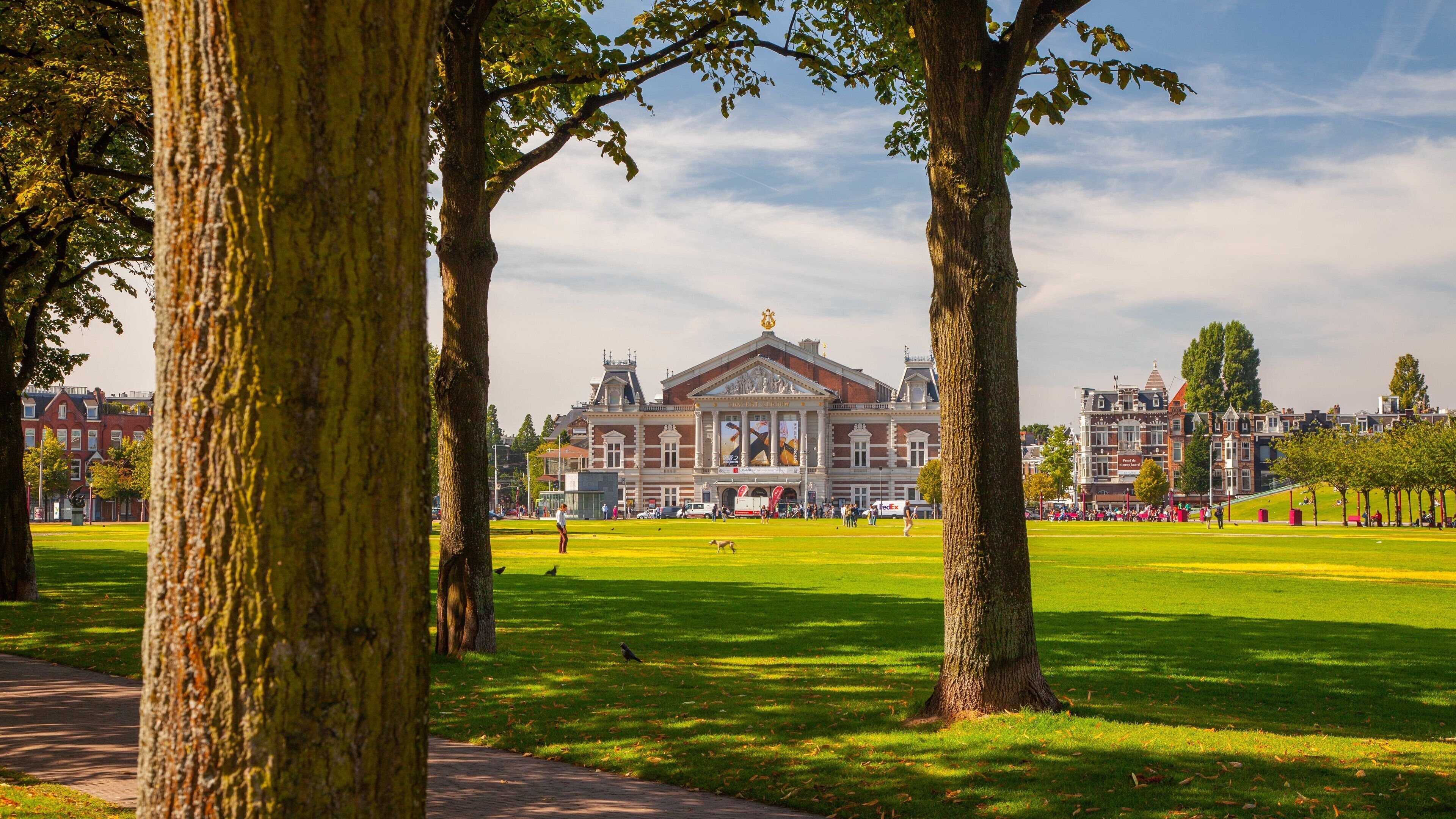 Concertgebouw featuring heritage architecture and a garden