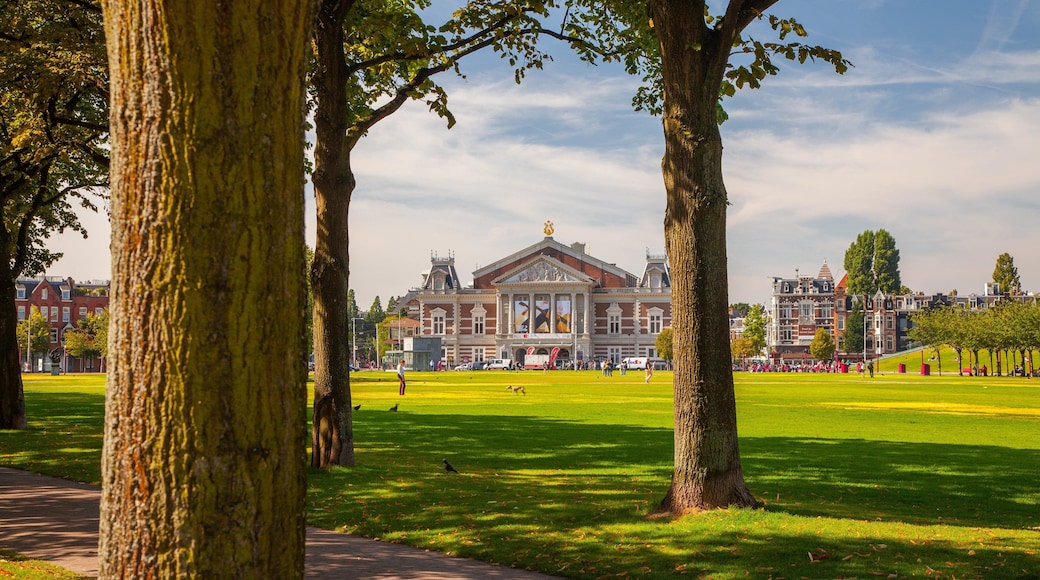 Concertgebouw featuring heritage architecture and a garden