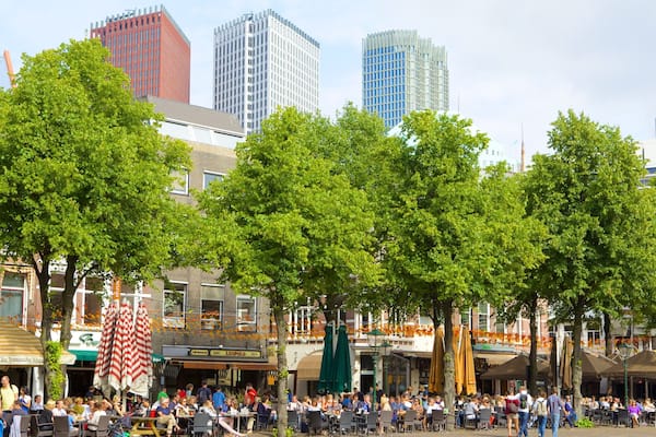 Plein mettant en vedette sortie au restaurant et scènes de rue