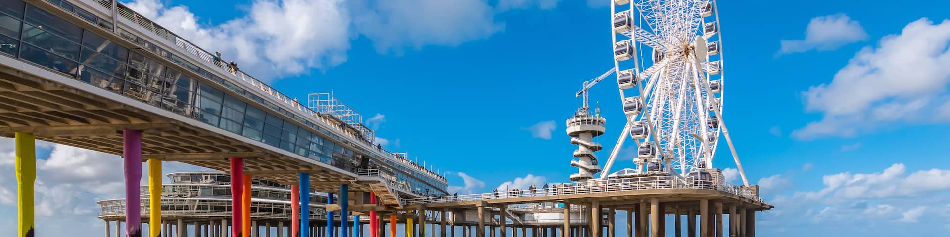 Beautiful beach day in Scheveningen, The Netherlands.