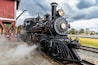 Steam train in the Nevada State Railroad Museum, Carson City, Nevada