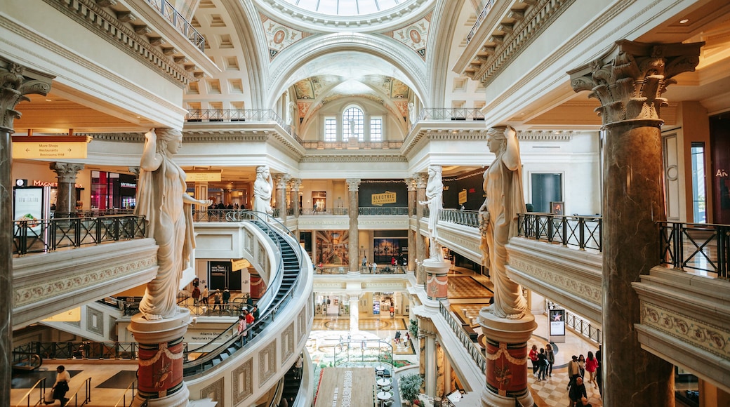 Forum Shops at Caesars which includes interior views and a casino