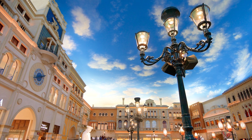 Grand Canal Shoppes mettant en vedette une place publique