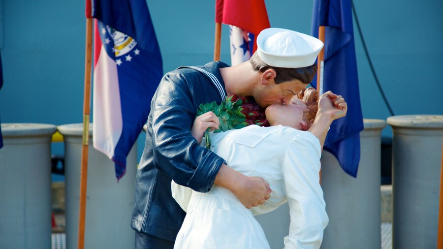 USS Missouri Memorial showing a monument