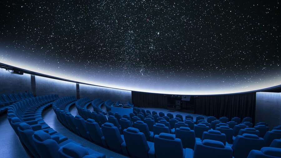 A spectacular stars projection at the planetarium