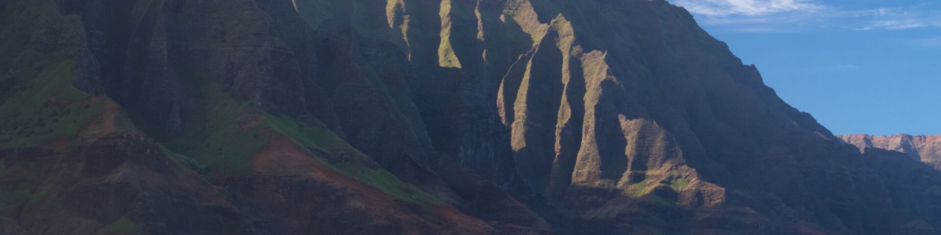 NaPali Coast State Park mit einem allgemeine KĂŒstenansicht, Landschaften und Berge