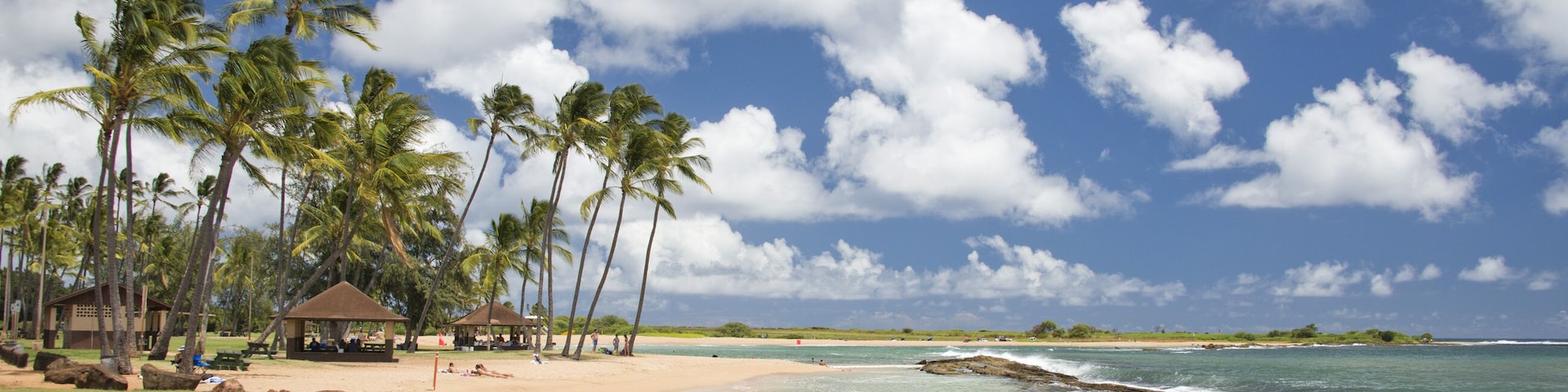 Hawaii Poipu beach landscape panorama on sunny day; Shutterstock ID 215147569; Purchase Order: -