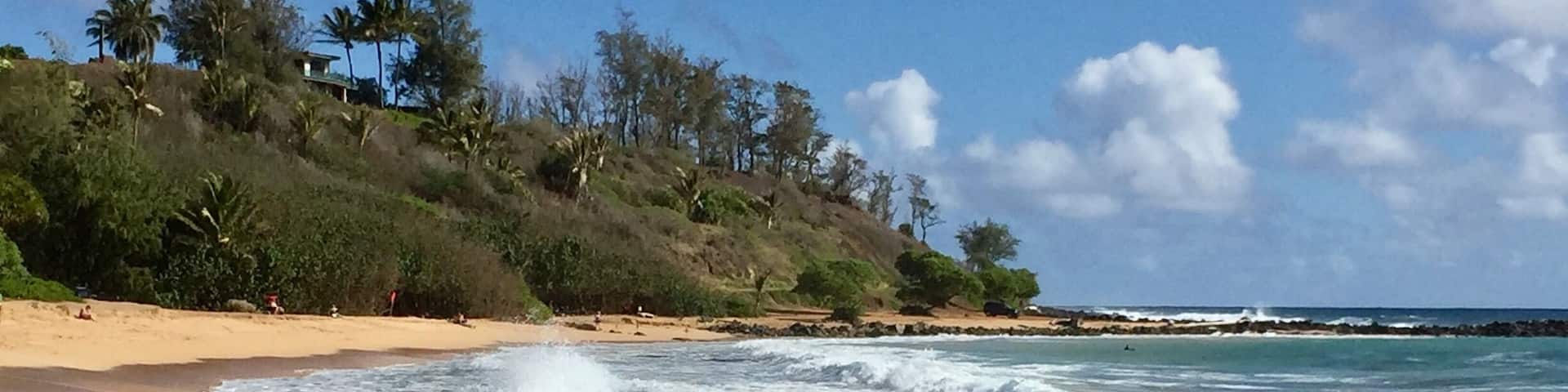 A beautiful quiet beach on Kauai. #beachbound