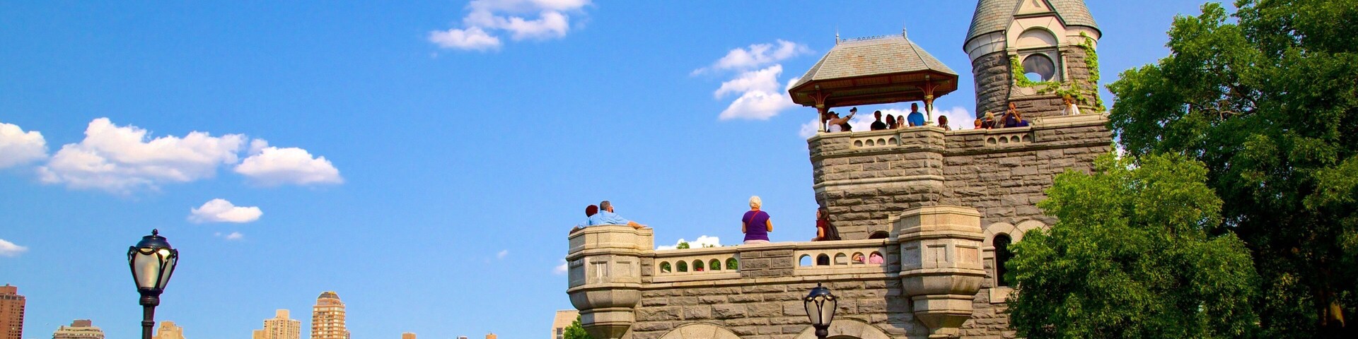 Belvedere Castle showing views and a garden