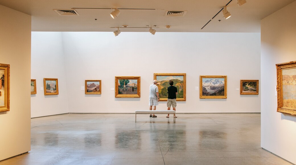 Nevada Historical Society showing interior views and art