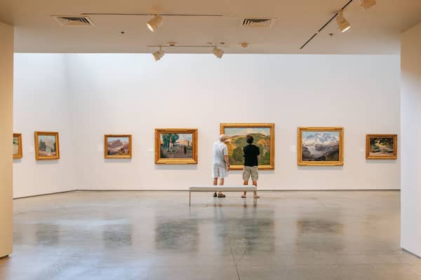 Nevada Historical Society showing interior views and art