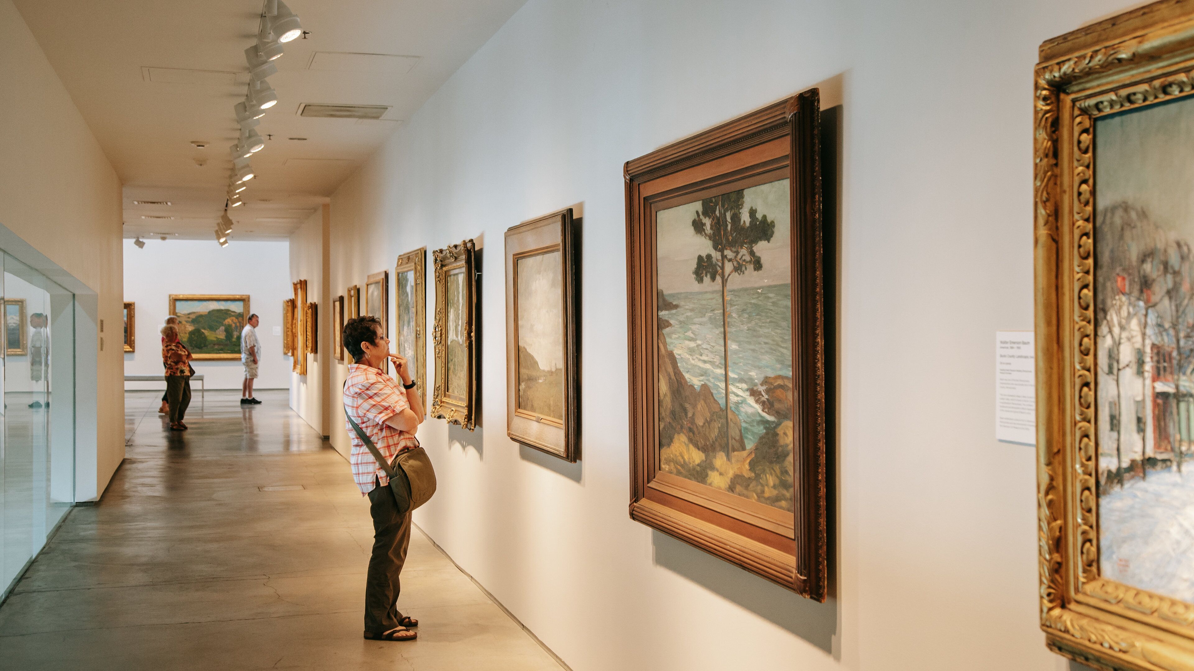 Nevada Historical Society featuring art and interior views as well as an individual femail