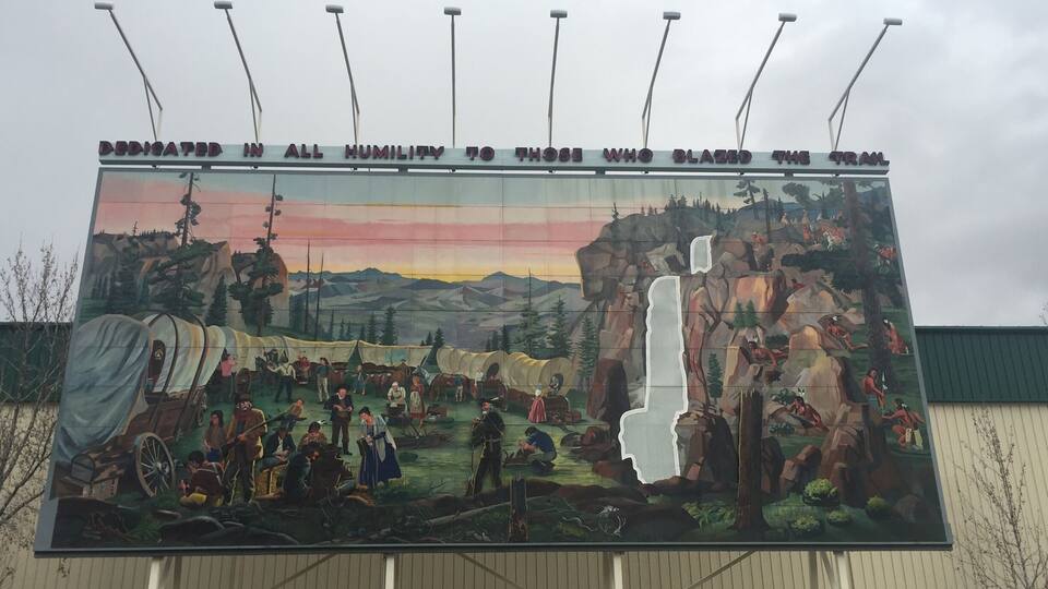 This mural used to be on the outside of the Harold's Club Casino in downtown Reno. It's nice that they found a way to save it.