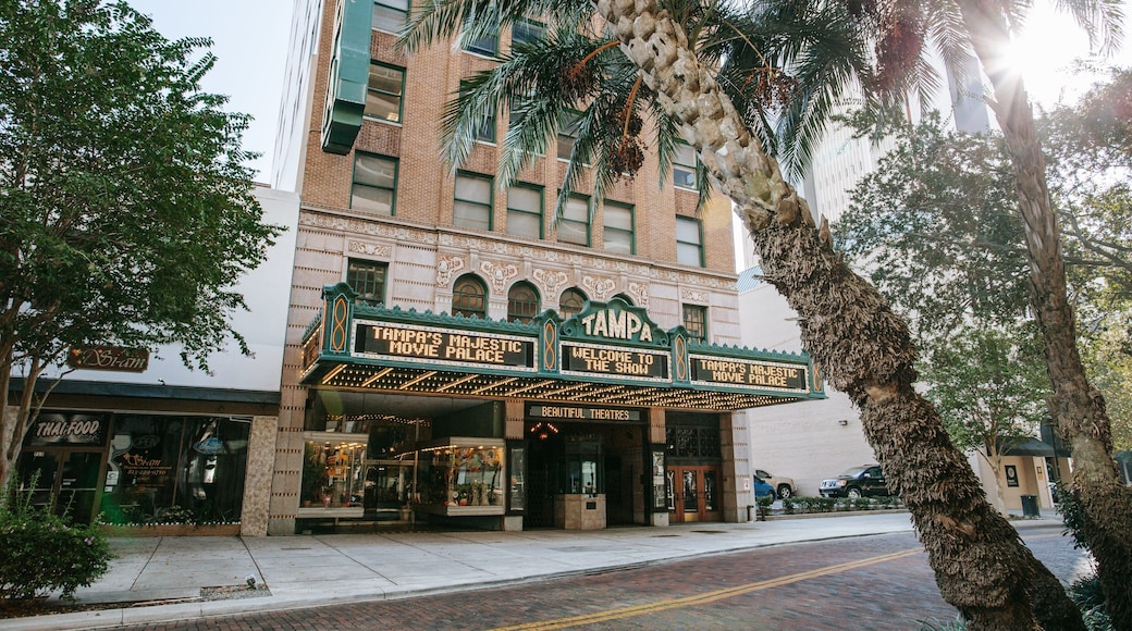 Tampa Theater which includes signage
