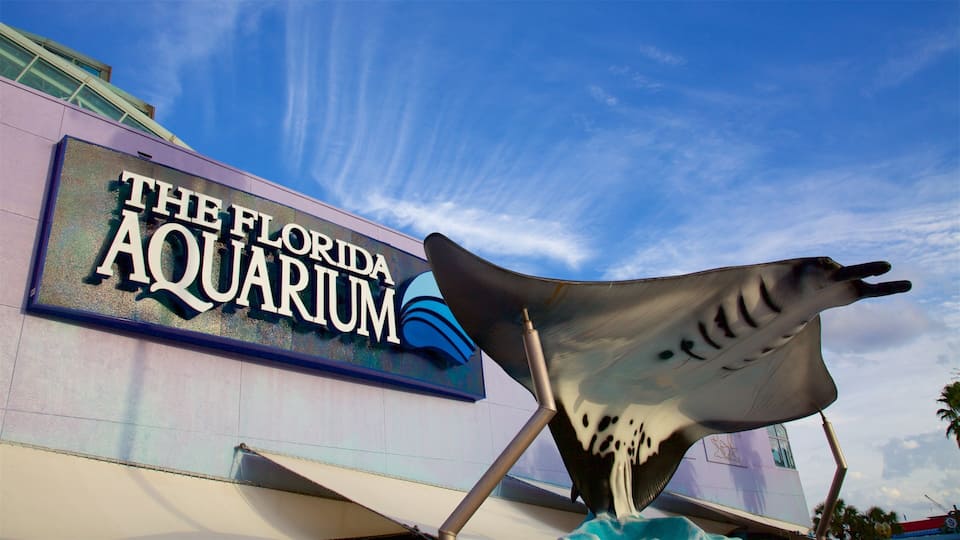 Florida Aquarium featuring signage