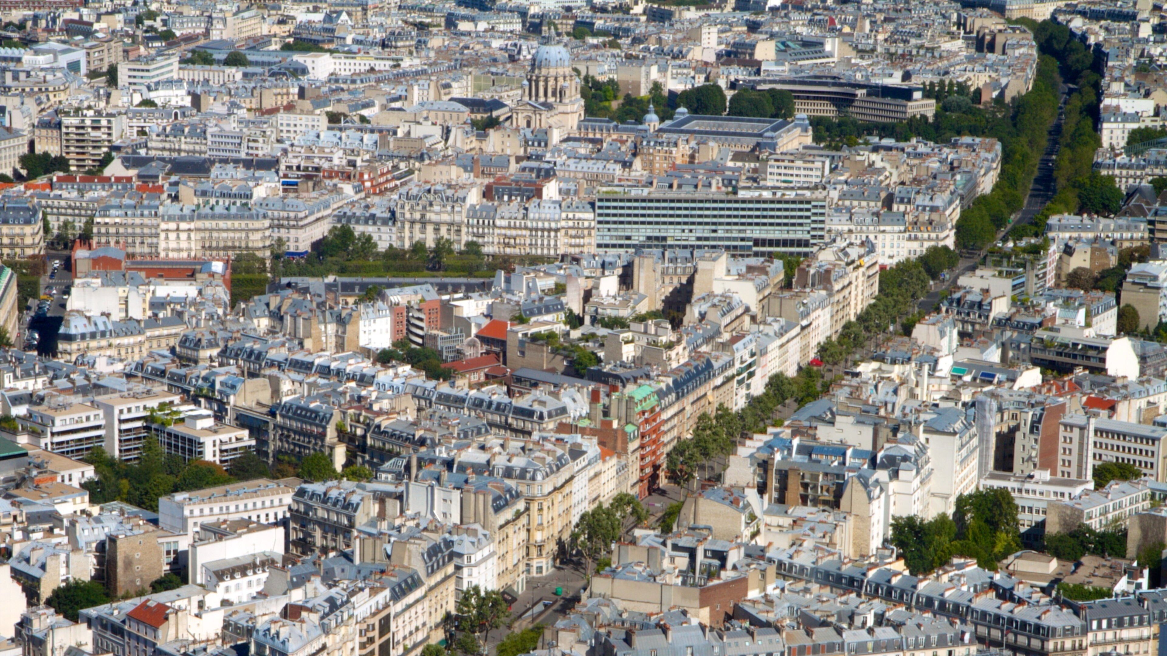 Montparnasse Tower featuring a city