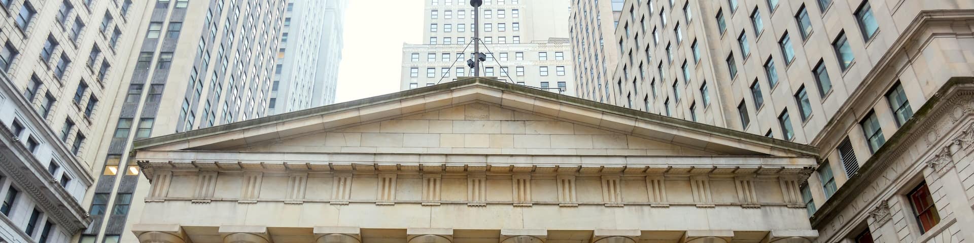 Facade of the Federal Hall with Washington Statue on the front, wall street, Manhattan, New York City, USA; Shutterstock ID 537700174; Purchase Order: -