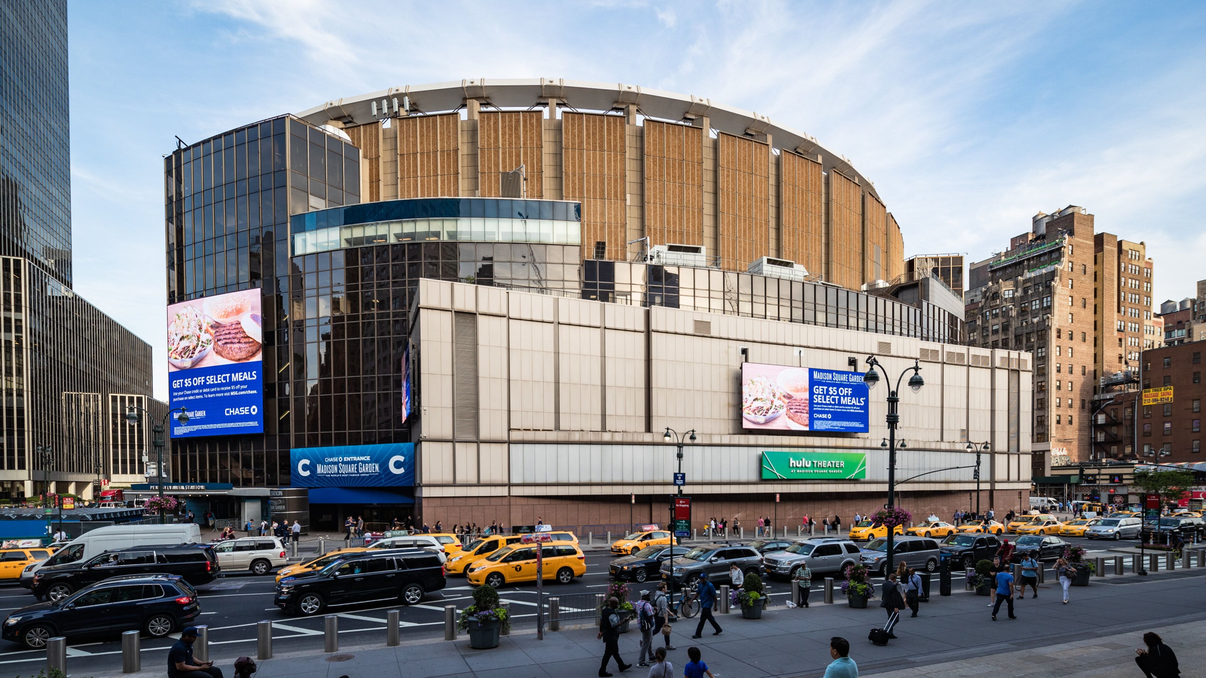 Madison Square Park which includes street scenes, signage and a city