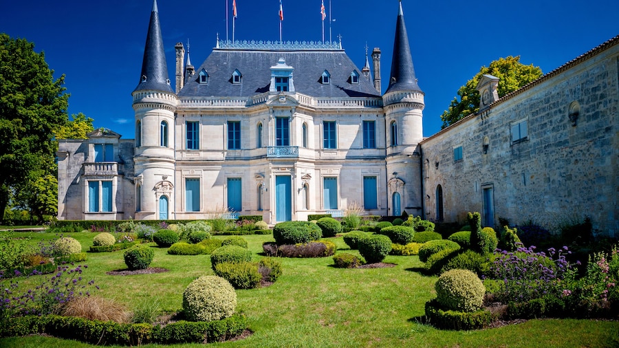 Chateau Palmer - Bordeaux. Margaux. The wine produced here, was classified as one of fourteen Troisièmes Crus in the historic Bordeaux Wine Official Classification of 1855