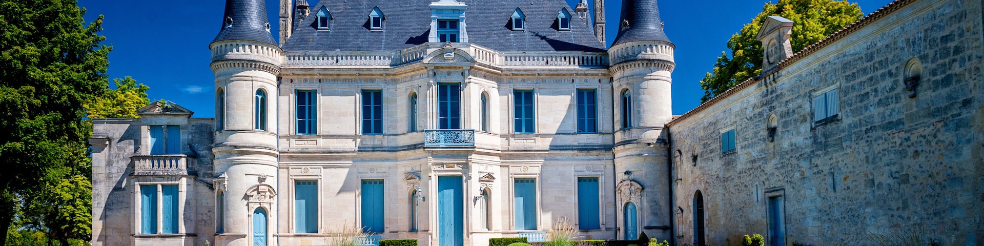 Chateau Palmer - Bordeaux. Margaux. The wine produced here, was classified as one of fourteen Troisièmes Crus in the historic Bordeaux Wine Official Classification of 1855