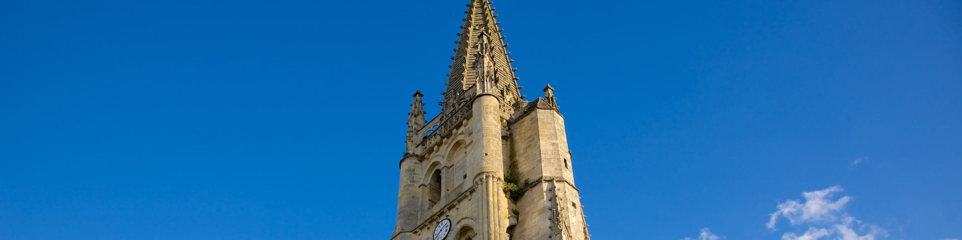 Eglise Monolithe showing a church or cathedral