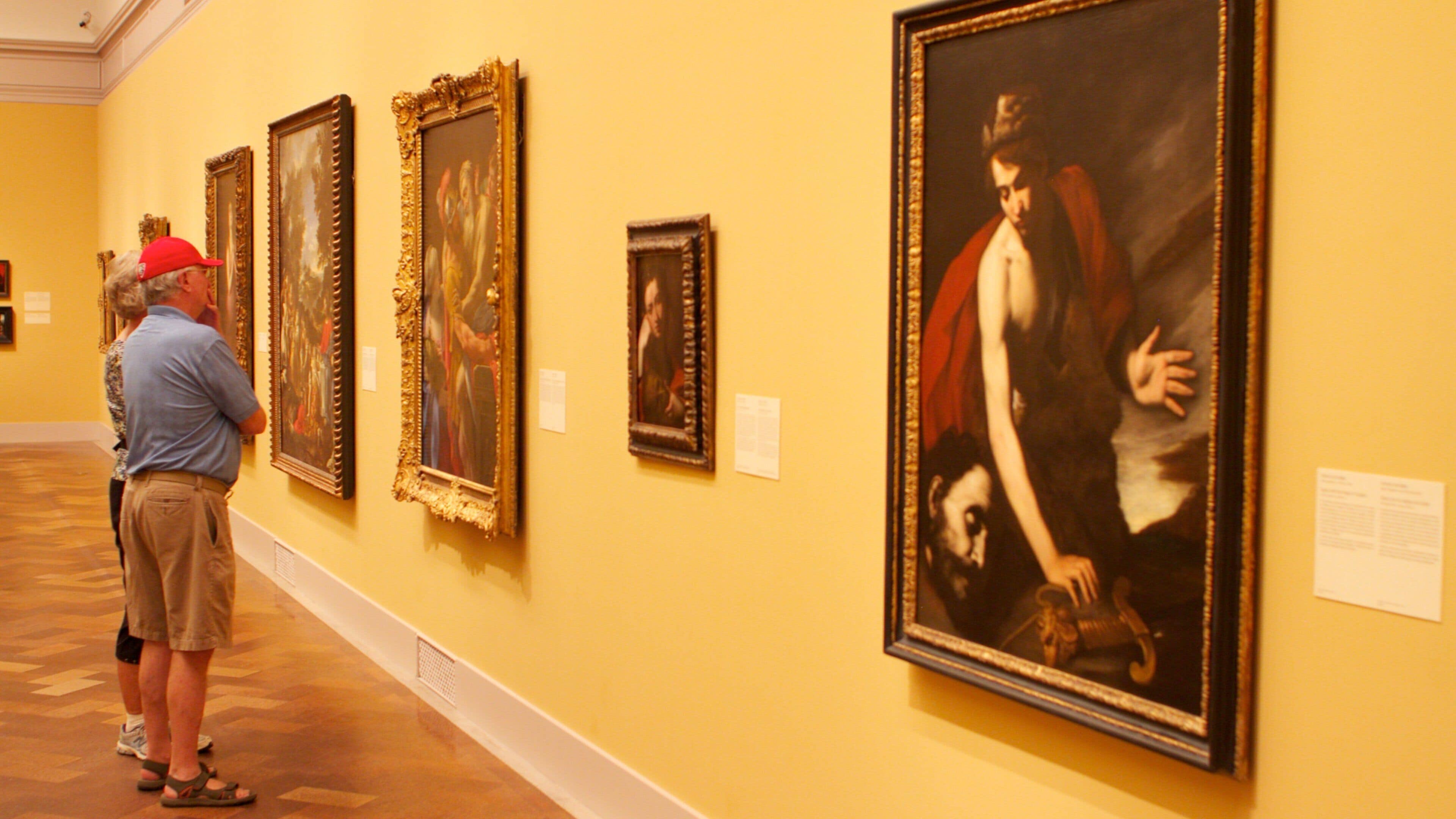 San Diego Museum of Art featuring art and interior views as well as a couple