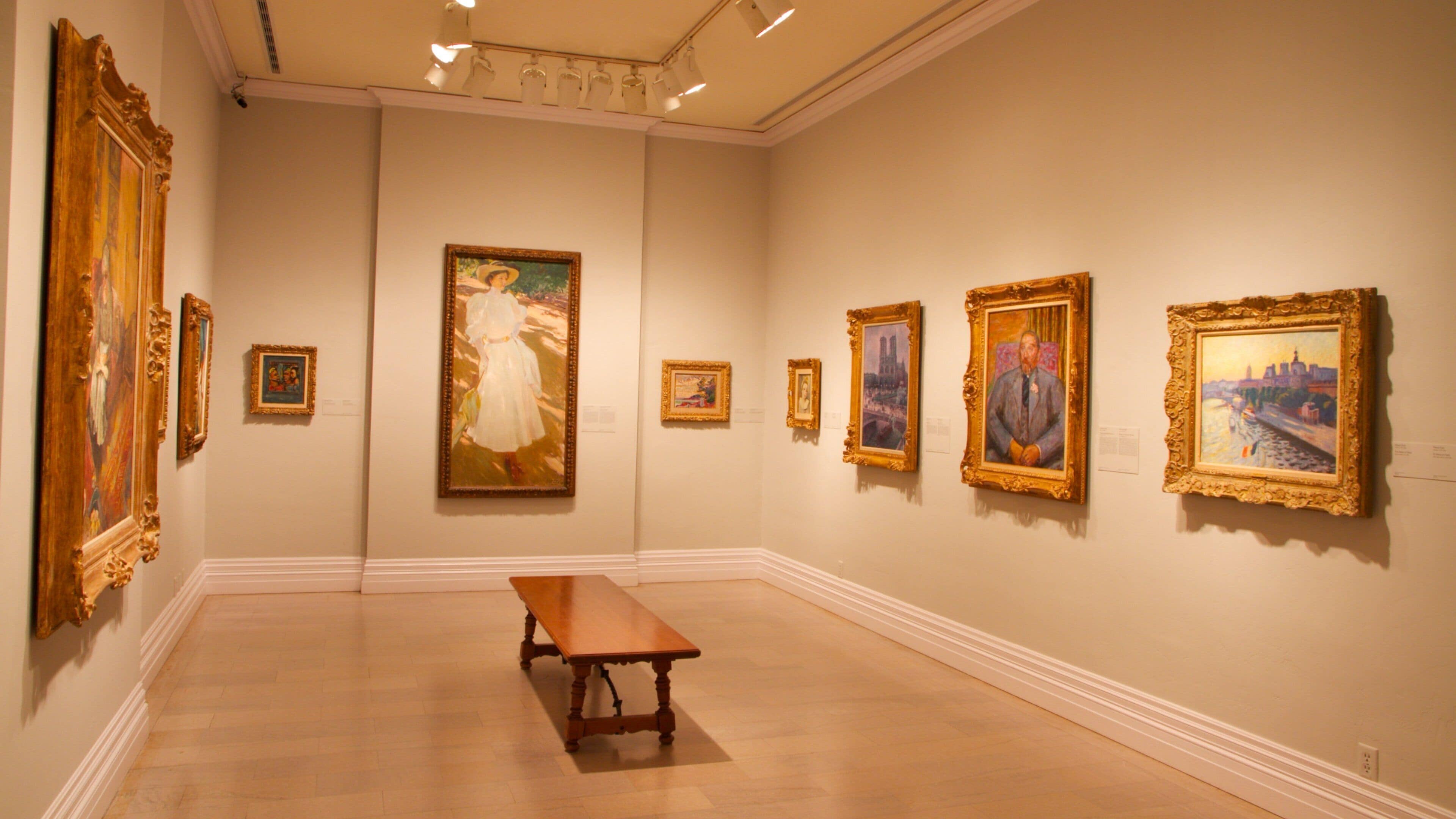 San Diego Museum of Art featuring interior views and art