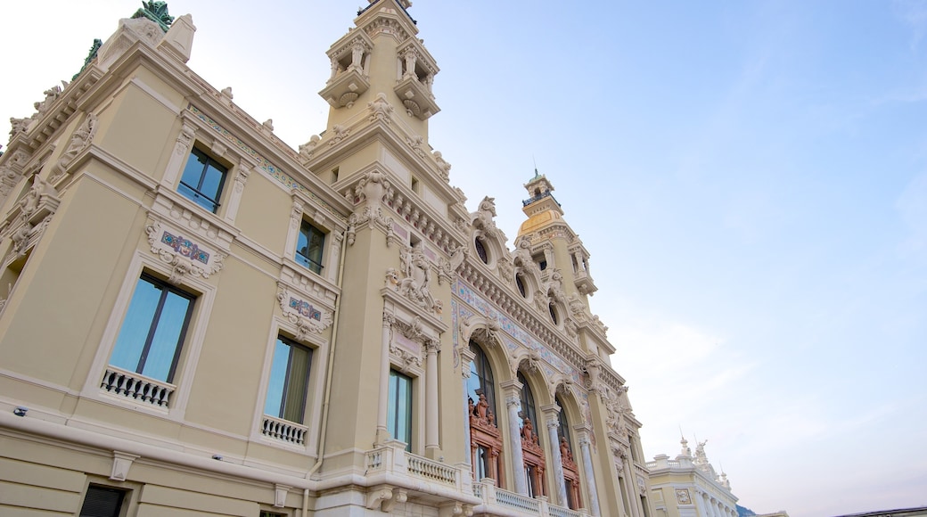 Salle Garnier Opera House showing a sunset and heritage architecture