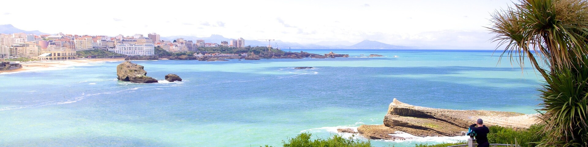Biarritz Lighthouse featuring views and general coastal views