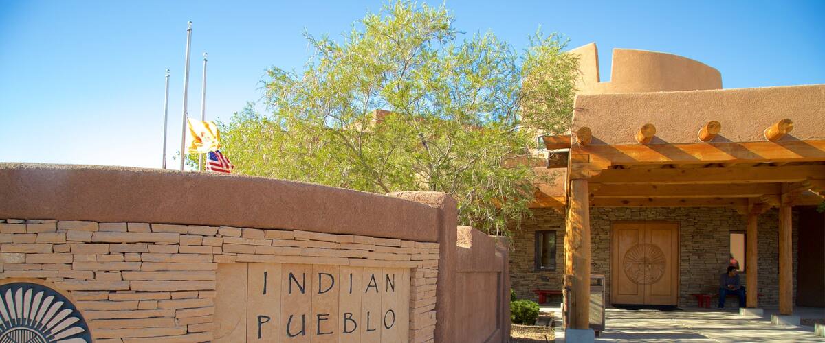 Indian Pueblo Cultural Center which includes signage