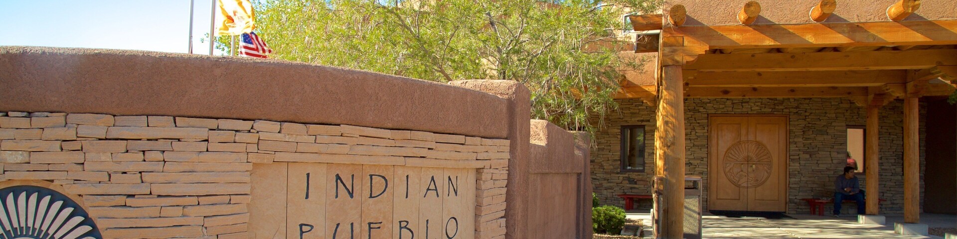 Indian Pueblo Cultural Center which includes signage