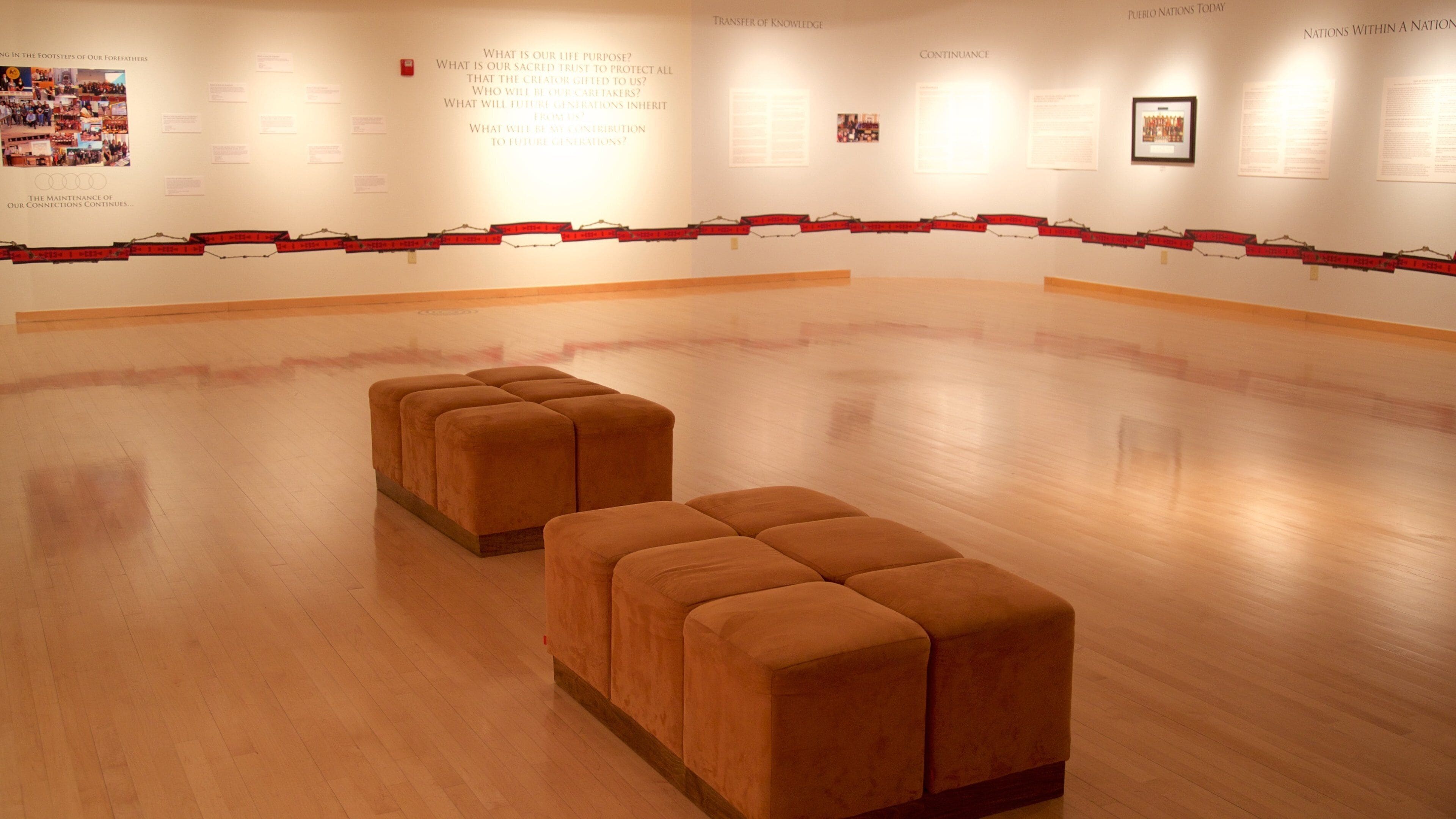 Indian Pueblo Cultural Center which includes art and interior views