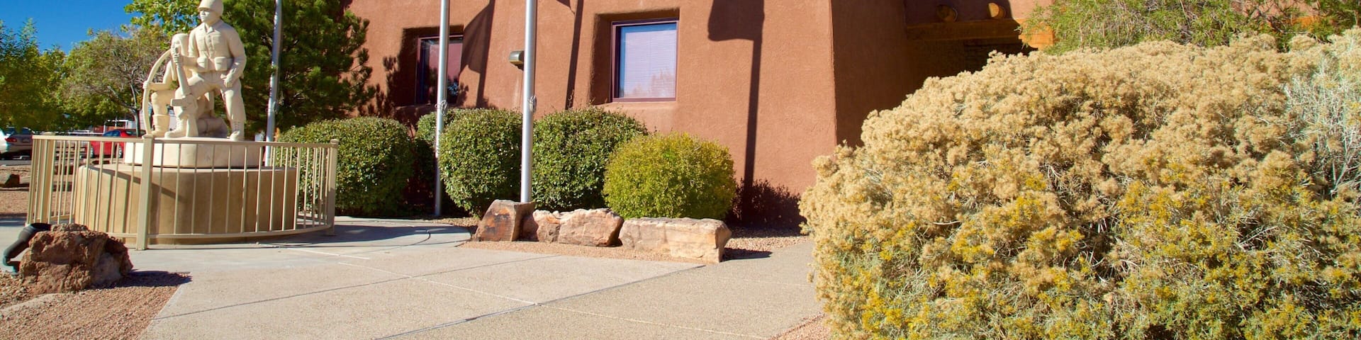 Indian Pueblo Cultural Center featuring street scenes