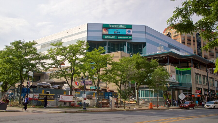 Times Union Center which includes a city