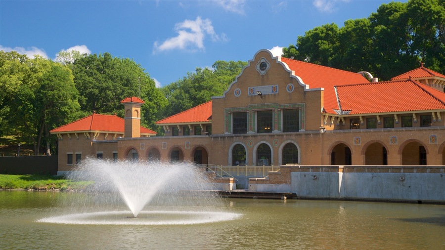 Washington Park som inkluderer fjell