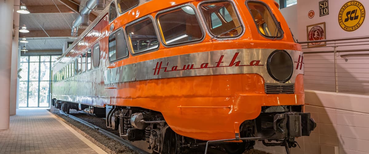 MOAS Museum of Arts and Sciences featuring heritage elements, interior views and railway items
