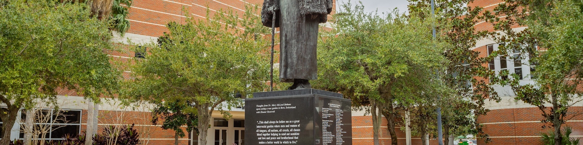 Bethune - Cookman College which includes a statue or sculpture