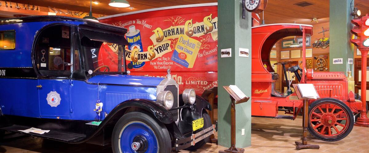 Fort Lauderdale Antique Car Museum featuring interior views and heritage elements