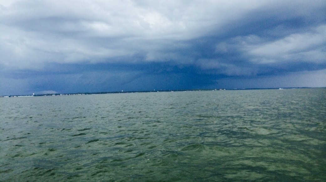 Barely made it on before the storm