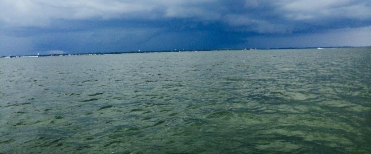 Barely made it on before the storm