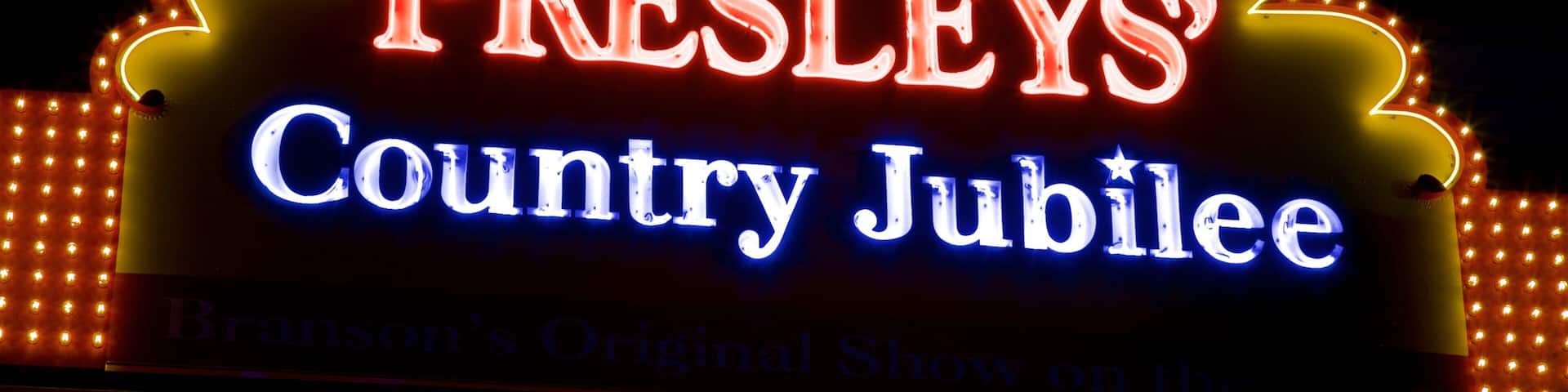 Presleys\' Country Jubilee which includes signage and night scenes