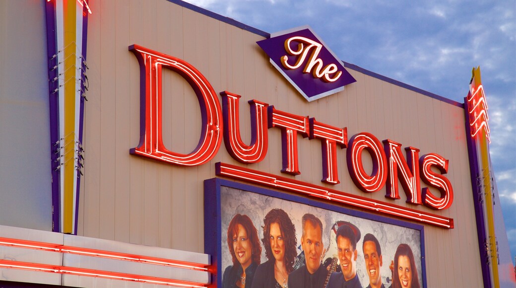 Dutton Family Theater showing signage
