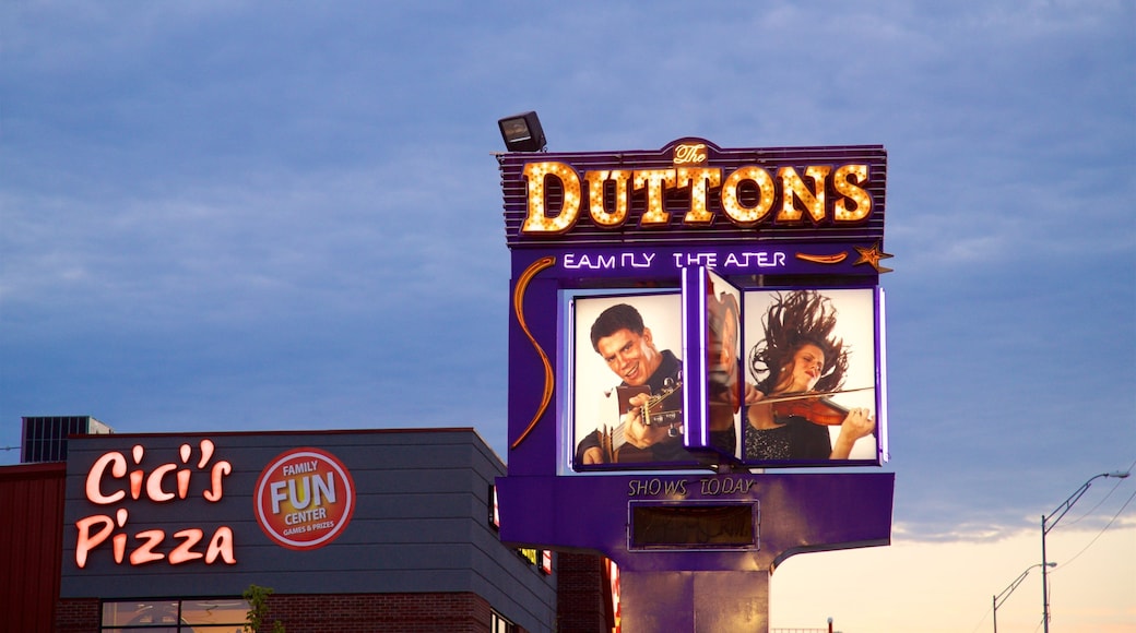 듀튼 패밀리 극장 을 보여주는 신호