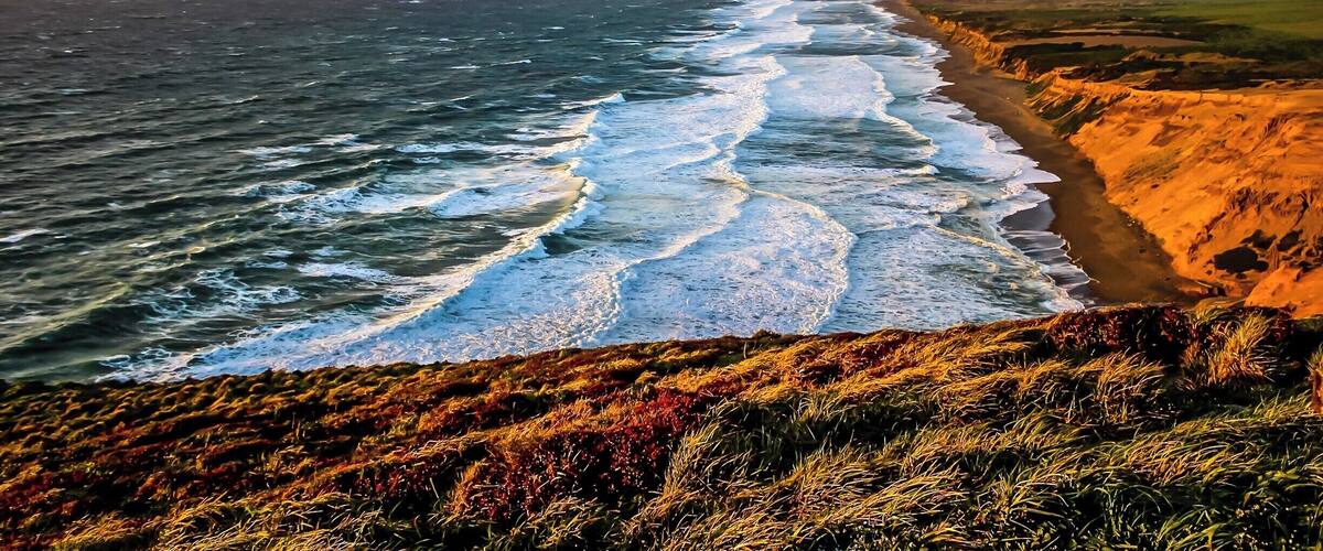 Yes, the Golden Gate Bridge is THE sight to see in San Francisco. But, if you venture two hours North you will find these incredible views in Point Reyes National Seashore. Beautiful pastures, sandy beaches, and crashing waves are what I remember most.