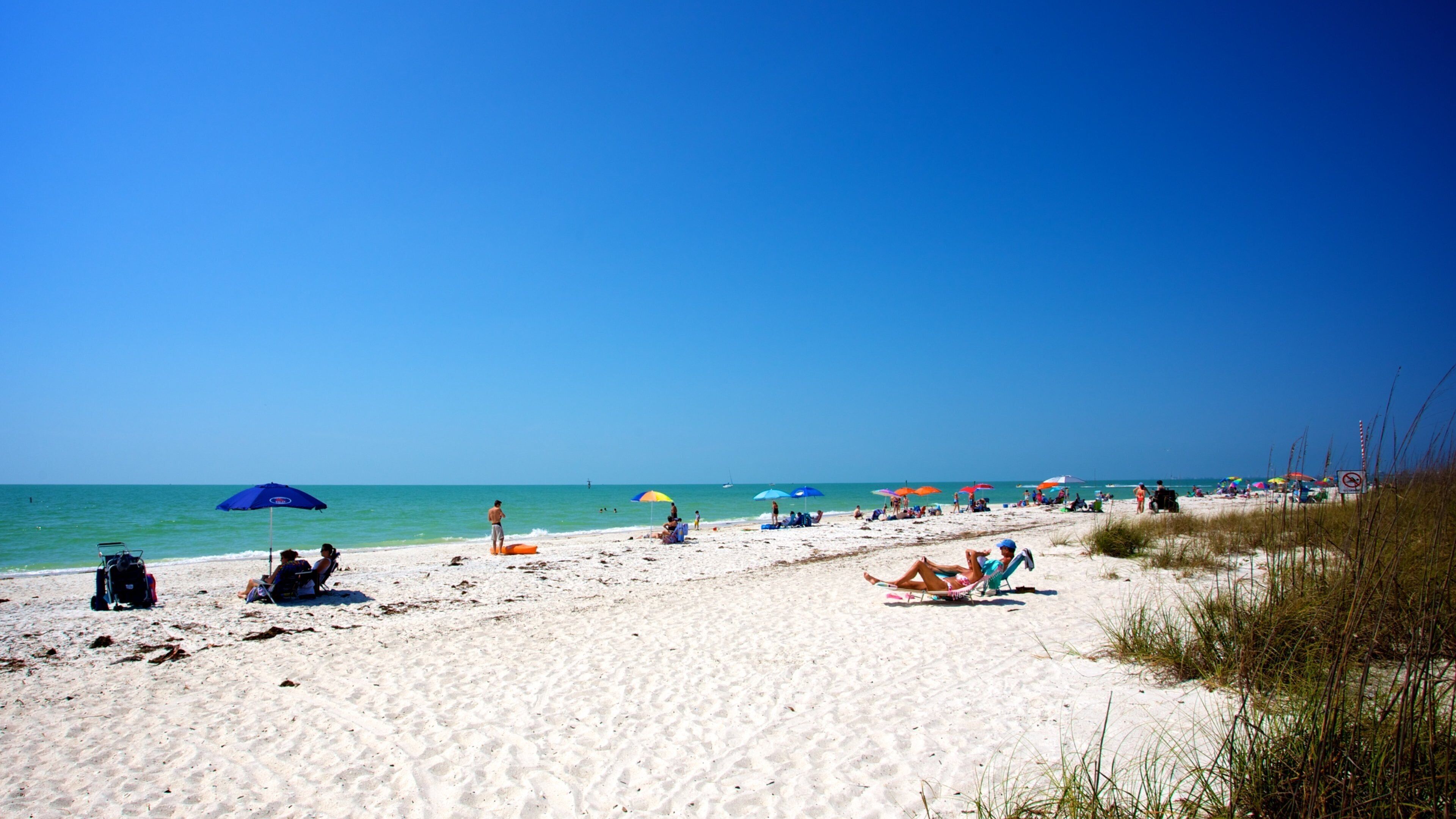 Staatspark Delnor-Wiggins Pass toont een strand